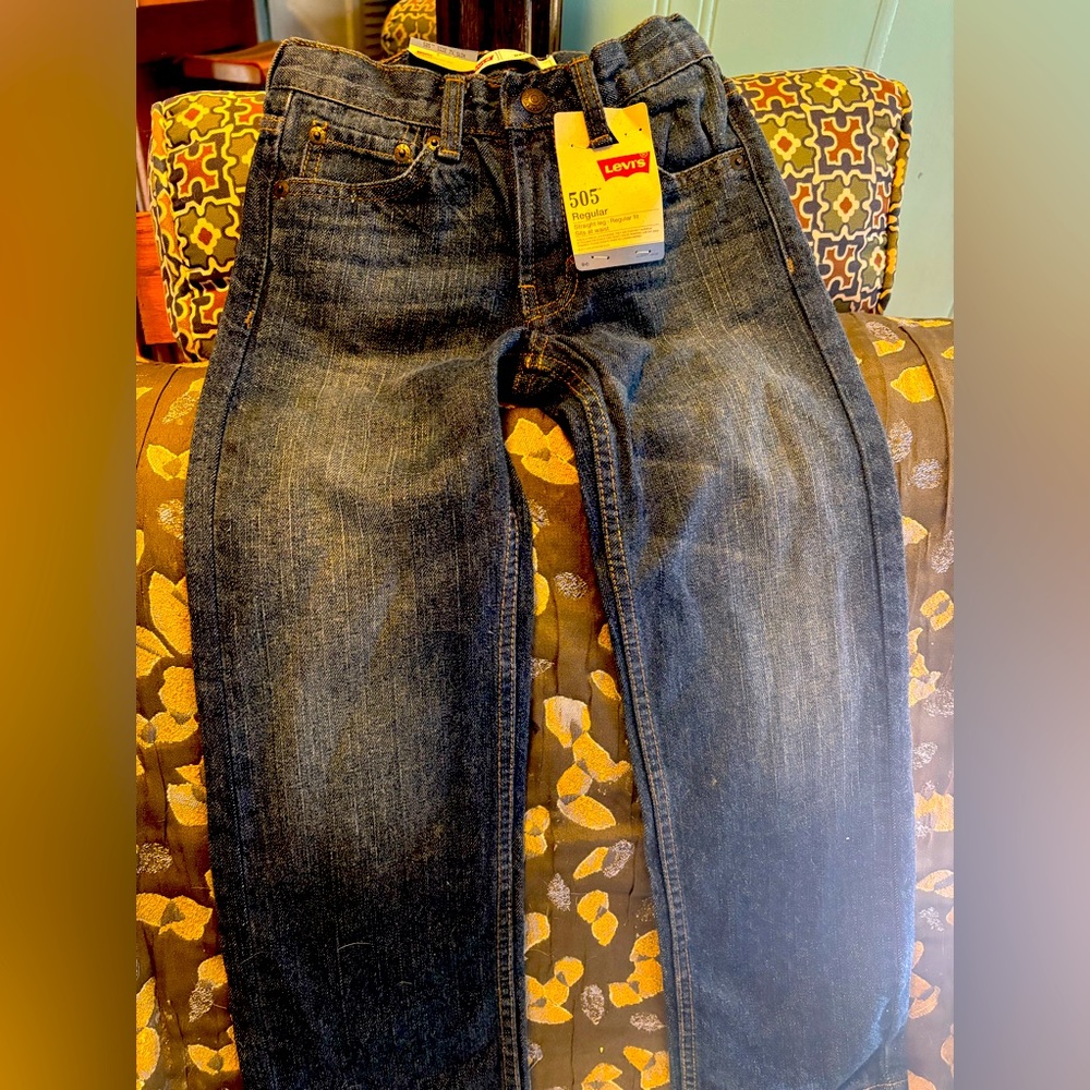 Boys/Girls (NWT) LEVI'S 505 Jeans-Size 7 Slim